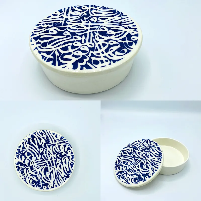 Boîte ronde en céramique — 13 cm — réf. 5447 vue 5