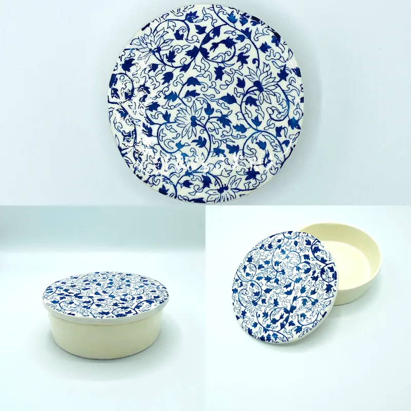 Boîte ronde en céramique — 13 cm — réf. 5615 vue 3